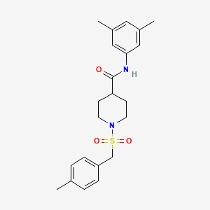 N-(3,5-dimethylphenyl)-1-[(4-methylbenzyl)sulfonyl]piperidine-4-carboxamide