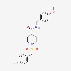 1-[(4-fluorobenzyl)sulfonyl]-N-(4-methoxybenzyl)piperidine-4-carboxamide