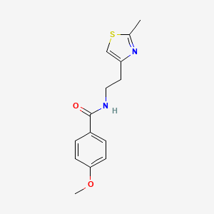 4-methoxy-N-[2-(2-methyl-1,3-thiazol-4-yl)ethyl]benzamide