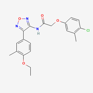 2-(4-chloro-3-methylphenoxy)-N-[4-(4-ethoxy-3-methylphenyl)-1,2,5-oxadiazol-3-yl]acetamide