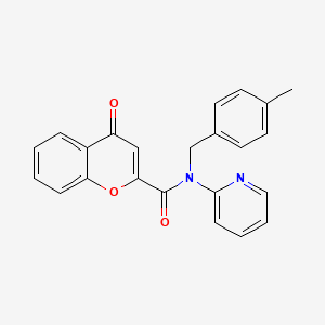 N-(4-methylbenzyl)-4-oxo-N-(pyridin-2-yl)-4H-chromene-2-carboxamide