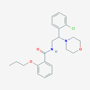 N-[2-(2-chlorophenyl)-2-(morpholin-4-yl)ethyl]-2-propoxybenzamide