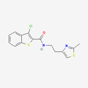 3-chloro-N-[2-(2-methyl-1,3-thiazol-4-yl)ethyl]-1-benzothiophene-2-carboxamide