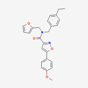 N-(4-ethylbenzyl)-N-(furan-2-ylmethyl)-5-(4-methoxyphenyl)-1,2-oxazole-3-carboxamide