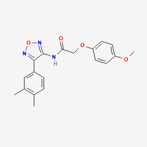 N-[4-(3,4-dimethylphenyl)-1,2,5-oxadiazol-3-yl]-2-(4-methoxyphenoxy)acetamide