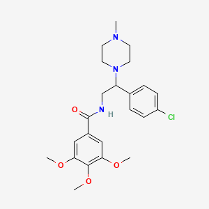 N-[2-(4-chlorophenyl)-2-(4-methylpiperazin-1-yl)ethyl]-3,4,5-trimethoxybenzamide