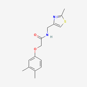 2-(3,4-dimethylphenoxy)-N-[(2-methyl-1,3-thiazol-4-yl)methyl]acetamide