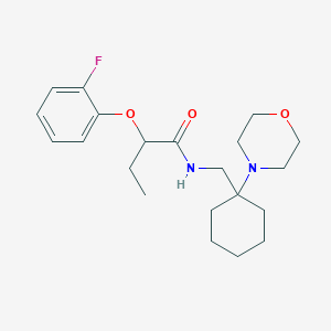 2-(2-fluorophenoxy)-N-{[1-(morpholin-4-yl)cyclohexyl]methyl}butanamide