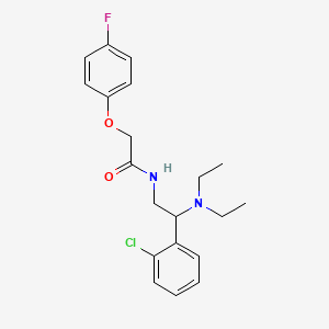 molecular formula C20H24ClFN2O2 B11347978 N-[2-(2-chlorophenyl)-2-(diethylamino)ethyl]-2-(4-fluorophenoxy)acetamide 