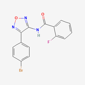 N-[4-(4-bromophenyl)-1,2,5-oxadiazol-3-yl]-2-fluorobenzamide