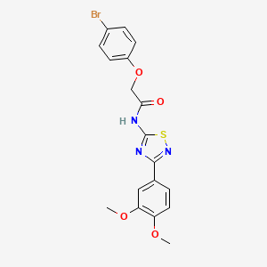 2-(4-bromophenoxy)-N-[3-(3,4-dimethoxyphenyl)-1,2,4-thiadiazol-5-yl]acetamide