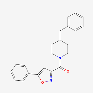 (4-Benzylpiperidin-1-yl)(5-phenyl-1,2-oxazol-3-yl)methanone