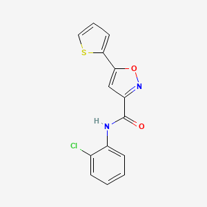 N-(2-chlorophenyl)-5-(thiophen-2-yl)-1,2-oxazole-3-carboxamide