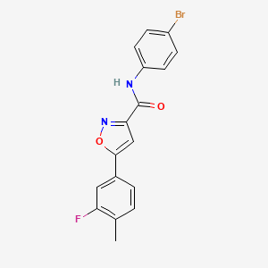 N-(4-bromophenyl)-5-(3-fluoro-4-methylphenyl)-1,2-oxazole-3-carboxamide