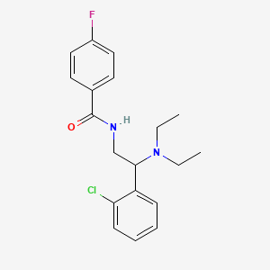 N-[2-(2-chlorophenyl)-2-(diethylamino)ethyl]-4-fluorobenzamide