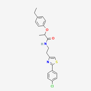 N-{2-[2-(4-chlorophenyl)-1,3-thiazol-4-yl]ethyl}-2-(4-ethylphenoxy)propanamide