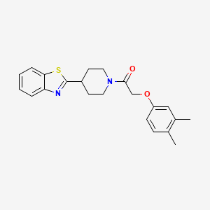 1-[4-(1,3-Benzothiazol-2-yl)piperidin-1-yl]-2-(3,4-dimethylphenoxy)ethanone