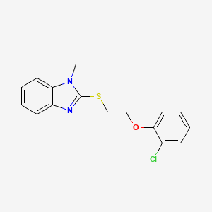 2-{[2-(2-chlorophenoxy)ethyl]sulfanyl}-1-methyl-1H-benzimidazole