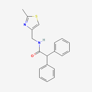 N-[(2-methyl-1,3-thiazol-4-yl)methyl]-2,2-diphenylacetamide