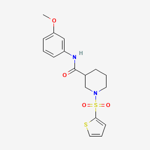 N-(3-methoxyphenyl)-1-(thiophen-2-ylsulfonyl)piperidine-3-carboxamide