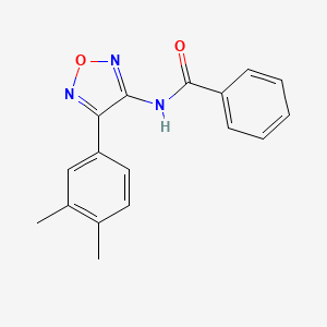 N-[4-(3,4-dimethylphenyl)-1,2,5-oxadiazol-3-yl]benzamide