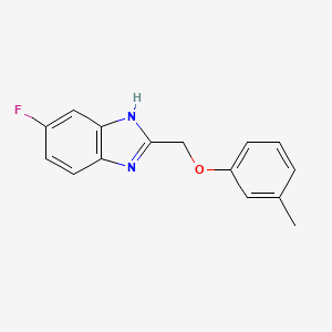 5-fluoro-2-[(3-methylphenoxy)methyl]-1H-benzimidazole