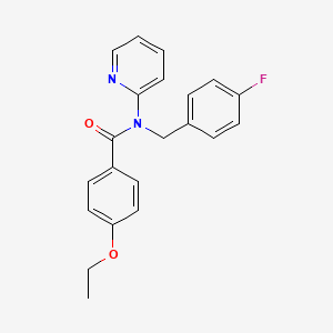 molecular formula C21H19FN2O2 B11348263 4-ethoxy-N-(4-fluorobenzyl)-N-(pyridin-2-yl)benzamide 