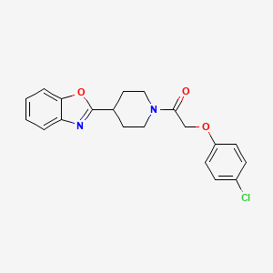 1-[4-(1,3-Benzoxazol-2-yl)piperidin-1-yl]-2-(4-chlorophenoxy)ethanone