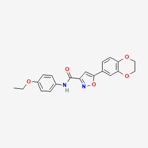 5-(2,3-dihydro-1,4-benzodioxin-6-yl)-N-(4-ethoxyphenyl)-1,2-oxazole-3-carboxamide