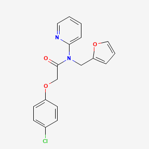 2-(4-chlorophenoxy)-N-(2-furylmethyl)-N-(2-pyridyl)acetamide