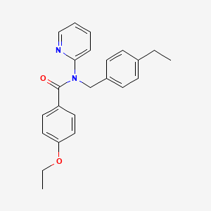 molecular formula C23H24N2O2 B11348325 4-ethoxy-N-(4-ethylbenzyl)-N-(pyridin-2-yl)benzamide 