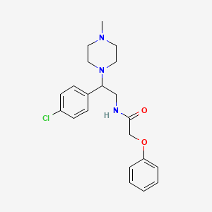 N-[2-(4-chlorophenyl)-2-(4-methylpiperazin-1-yl)ethyl]-2-phenoxyacetamide