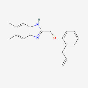 5,6-dimethyl-2-{[2-(prop-2-en-1-yl)phenoxy]methyl}-1H-benzimidazole