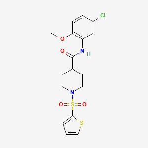 N-(5-chloro-2-methoxyphenyl)-1-(thiophen-2-ylsulfonyl)piperidine-4-carboxamide