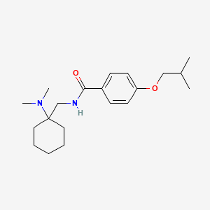 N-{[1-(dimethylamino)cyclohexyl]methyl}-4-(2-methylpropoxy)benzamide