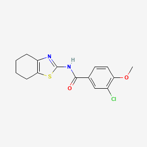 3-chloro-4-methoxy-N-(4,5,6,7-tetrahydro-1,3-benzothiazol-2-yl)benzamide