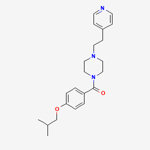 [4-(2-Methylpropoxy)phenyl]{4-[2-(pyridin-4-yl)ethyl]piperazin-1-yl}methanone