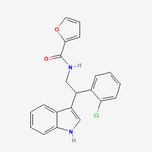 N-[2-(2-chlorophenyl)-2-(1H-indol-3-yl)ethyl]furan-2-carboxamide