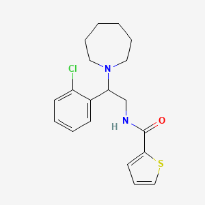 N-[2-(azepan-1-yl)-2-(2-chlorophenyl)ethyl]thiophene-2-carboxamide