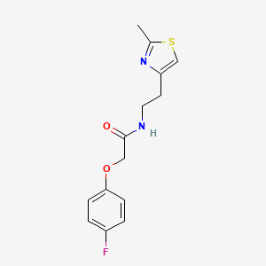 2-(4-fluorophenoxy)-N-[2-(2-methyl-1,3-thiazol-4-yl)ethyl]acetamide