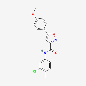 N-(3-chloro-4-methylphenyl)-5-(4-methoxyphenyl)-1,2-oxazole-3-carboxamide