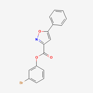 3-Bromophenyl 5-phenyl-1,2-oxazole-3-carboxylate