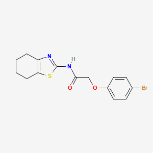 molecular formula C15H15BrN2O2S B11348633 2-(4-bromophenoxy)-N-(4,5,6,7-tetrahydro-1,3-benzothiazol-2-yl)acetamide 