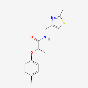 2-(4-fluorophenoxy)-N-[(2-methyl-1,3-thiazol-4-yl)methyl]propanamide