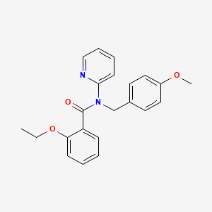 molecular formula C22H22N2O3 B11348642 2-ethoxy-N-(4-methoxybenzyl)-N-(pyridin-2-yl)benzamide 