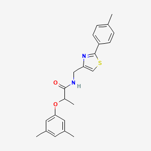 2-(3,5-dimethylphenoxy)-N-{[2-(4-methylphenyl)-1,3-thiazol-4-yl]methyl}propanamide