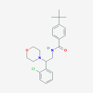 4-tert-butyl-N-[2-(2-chlorophenyl)-2-(morpholin-4-yl)ethyl]benzamide