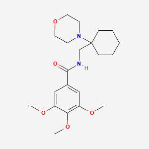 3,4,5-trimethoxy-N-{[1-(morpholin-4-yl)cyclohexyl]methyl}benzamide