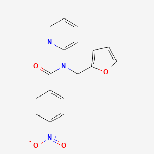 N-(furan-2-ylmethyl)-4-nitro-N-(pyridin-2-yl)benzamide