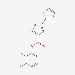 2,3-Dimethylphenyl 5-(thiophen-2-yl)-1,2-oxazole-3-carboxylate